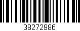 Código de barras (EAN, GTIN, SKU, ISBN): '38272986'