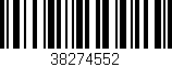 Código de barras (EAN, GTIN, SKU, ISBN): '38274552'