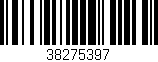 Código de barras (EAN, GTIN, SKU, ISBN): '38275397'
