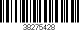 Código de barras (EAN, GTIN, SKU, ISBN): '38275428'