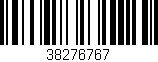 Código de barras (EAN, GTIN, SKU, ISBN): '38276767'