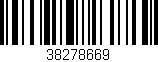 Código de barras (EAN, GTIN, SKU, ISBN): '38278669'