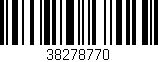 Código de barras (EAN, GTIN, SKU, ISBN): '38278770'