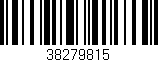 Código de barras (EAN, GTIN, SKU, ISBN): '38279815'