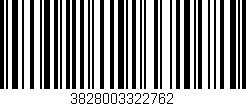 Código de barras (EAN, GTIN, SKU, ISBN): '3828003322762'
