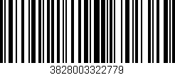 Código de barras (EAN, GTIN, SKU, ISBN): '3828003322779'
