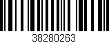 Código de barras (EAN, GTIN, SKU, ISBN): '38280263'