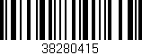 Código de barras (EAN, GTIN, SKU, ISBN): '38280415'