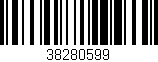 Código de barras (EAN, GTIN, SKU, ISBN): '38280599'