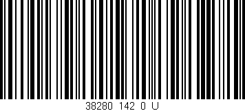 Código de barras (EAN, GTIN, SKU, ISBN): '38280_142_0_U'