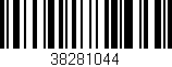 Código de barras (EAN, GTIN, SKU, ISBN): '38281044'