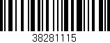 Código de barras (EAN, GTIN, SKU, ISBN): '38281115'
