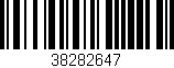 Código de barras (EAN, GTIN, SKU, ISBN): '38282647'