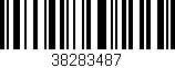 Código de barras (EAN, GTIN, SKU, ISBN): '38283487'