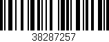 Código de barras (EAN, GTIN, SKU, ISBN): '38287257'