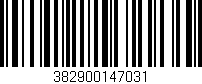 Código de barras (EAN, GTIN, SKU, ISBN): '382900147031'
