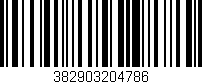 Código de barras (EAN, GTIN, SKU, ISBN): '382903204786'