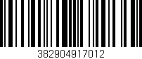 Código de barras (EAN, GTIN, SKU, ISBN): '382904917012'