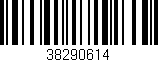 Código de barras (EAN, GTIN, SKU, ISBN): '38290614'