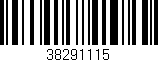 Código de barras (EAN, GTIN, SKU, ISBN): '38291115'