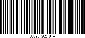 Código de barras (EAN, GTIN, SKU, ISBN): '38293_262_0_P'