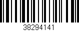Código de barras (EAN, GTIN, SKU, ISBN): '38294141'