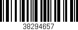Código de barras (EAN, GTIN, SKU, ISBN): '38294657'