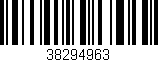 Código de barras (EAN, GTIN, SKU, ISBN): '38294963'