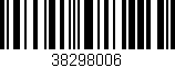 Código de barras (EAN, GTIN, SKU, ISBN): '38298006'
