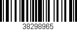 Código de barras (EAN, GTIN, SKU, ISBN): '38298965'
