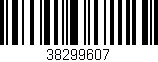 Código de barras (EAN, GTIN, SKU, ISBN): '38299607'
