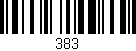 Código de barras (EAN, GTIN, SKU, ISBN): '383'