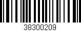 Código de barras (EAN, GTIN, SKU, ISBN): '38300209'