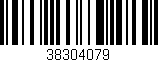 Código de barras (EAN, GTIN, SKU, ISBN): '38304079'