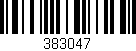 Código de barras (EAN, GTIN, SKU, ISBN): '383047'