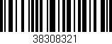 Código de barras (EAN, GTIN, SKU, ISBN): '38308321'