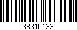 Código de barras (EAN, GTIN, SKU, ISBN): '38316133'