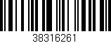 Código de barras (EAN, GTIN, SKU, ISBN): '38316261'