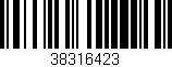 Código de barras (EAN, GTIN, SKU, ISBN): '38316423'