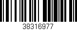 Código de barras (EAN, GTIN, SKU, ISBN): '38316977'