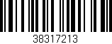 Código de barras (EAN, GTIN, SKU, ISBN): '38317213'
