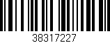 Código de barras (EAN, GTIN, SKU, ISBN): '38317227'