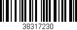 Código de barras (EAN, GTIN, SKU, ISBN): '38317230'