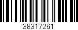 Código de barras (EAN, GTIN, SKU, ISBN): '38317261'
