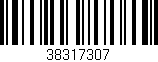 Código de barras (EAN, GTIN, SKU, ISBN): '38317307'