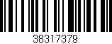 Código de barras (EAN, GTIN, SKU, ISBN): '38317379'