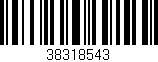 Código de barras (EAN, GTIN, SKU, ISBN): '38318543'