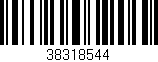Código de barras (EAN, GTIN, SKU, ISBN): '38318544'