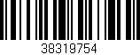 Código de barras (EAN, GTIN, SKU, ISBN): '38319754'