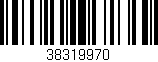 Código de barras (EAN, GTIN, SKU, ISBN): '38319970'